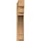 Ekena Millwork Merced Block Rough Sawn Outlooker, Western Red Cedar, 8"W x 36"D x 42"H OUT08X36X42MRC05RWR - alternate 3